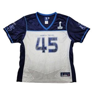 Reebok‎ NFL Super Bowl Jersey Shirt Womens L XLV North Texas #45 Football Sports